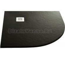 Поддон для душа Acquabella Base Slate 90x90 R negro
