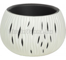Горшок для цветов Prosperplast Sandy bowl DSK290-S449 white, 3,9 л