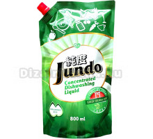 Средство для мытья посуды JUNDO Зеленый чай и мята 0,8 л