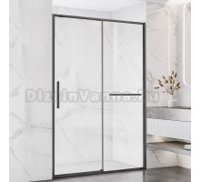 Душевая дверь в нишу Vincea Slim Soft VDS-1SS110CLGM 110 см профиль вороненая сталь, стекло прозрачное