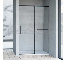 Душевая дверь в нишу Vincea Slim Soft VDS-1SS150CLB 150 см профиль черный, стекло прозрачное