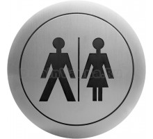 Табличка Nofer 16722.2.S туалет для мужчин и для женщин