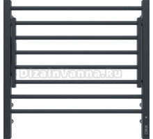 Полотенцесушитель электрический Terminus Горизонт П8 600x600, с полкой, черный муар