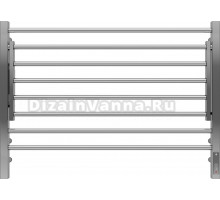 Полотенцесушитель электрический Terminus Горизонт П8 800x600, с полкой, нержавеющая сталь