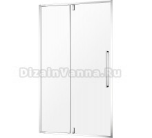 Душевая дверь в нишу AQUAme AQM7108-9 90 см, профиль хром, стекло прозрачное