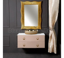 Мебель для ванной Armadi Art NeoArt 100 капучино с ручками Drop золото