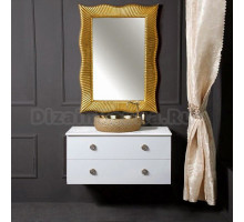Мебель для ванной Armadi Art NeoArt 100 белая с ручками Satine золото