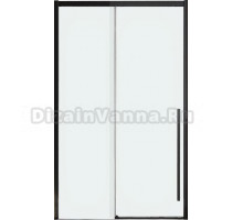 Дверь для душевого уголка Veconi Premium Trento PTD-30B 120 см, профиль черный матовый, стекло прозрачное