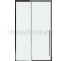 Дверь для душевого уголка Veconi Premium Trento PTD-30GR 120 см, профиль брашированный графит, стекло прозрачное