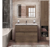Мебель для ванной BelBagno Kraft 100 напольная, rovere tabacco, раковина BB1000ETL