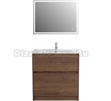 Мебель для ванной BelBagno Kraft 80 напольная, rovere tabacco, раковина LOV-800-LVB