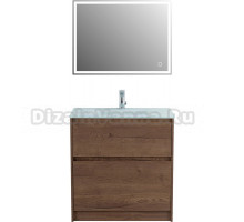 Мебель для ванной BelBagno Kraft 80 напольная, rovere tabacco, раковина BB810/465-LV-VTR-BL
