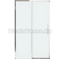 Дверь для душевого уголка Veconi Premium Trento PTD-40CH 120 см, профиль хром, стекло прозрачное