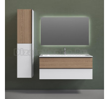 Мебель для ванной Sancos Delta 120 дуб светлый, белый, раковина CN7017