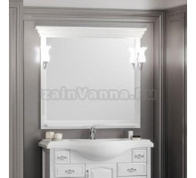 Зеркало Opadiris Риспекто 100 белое матовое, с выключателем