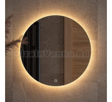 Зеркало круглое Defesto Opti DF 2852S 50 с LED-подсветкой, 43000К, сенсорный выключатель