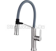 Смеситель для кухни Fashun A54501-12 сатин, серый