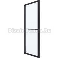 Душевая дверь в нишу Vincea Stile VSS1-2ST9090CLB-L 90 см, профиль черный