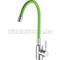 Смеситель для кухни Fashun A4053+B05 хром, зеленый