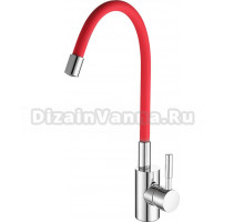 Смеситель для кухни Fashun A4053+B06 хром, красный