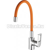 Смеситель для кухни Fashun A4253+B02 хром, оранжевый