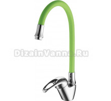 Смеситель для кухни Fashun A4403+A7251 хром, зеленый