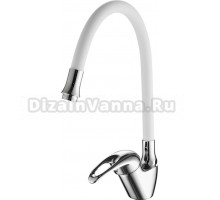 Смеситель для кухни Fashun A4403+A7256 хром, белый