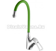 Смеситель для кухни Fashun A4466+A7251 хром, зеленый