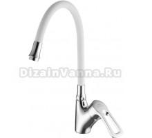 Смеситель для кухни Fashun A4466+A7256 хром, белый