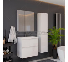 Мебель для ванной Lemark Veon 60 белая глянцевая, 2 ящика