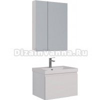 Мебель для ванной Lemark Veon mini 60 белая глянцевая, 1 ящик
