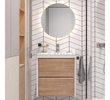 Мебель для ванной Velvex Gesso 60.2Y дуб сонома, белая