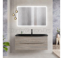 Мебель для ванной BelBagno Acqua 120 подвесная, pino scania, черная матовая раковина