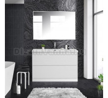 Мебель для ванной BelBagno Albano 120 напольная, bianco lucido, белая глянцевая раковина