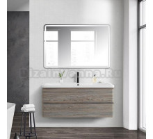 Мебель для ванной BelBagno Albano 120 подвесная, pino scania, белая глянцевая раковина