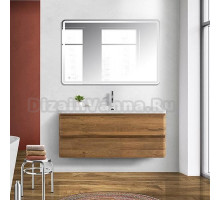 Мебель для ванной BelBagno Albano 120 подвесная, rovere rustico, белая глянцевая раковина