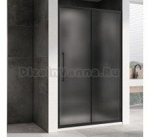Душевая дверь в нишу Abber Schwarzer Diamant AG30130BMH 130 см, профиль черный, стекло матовое