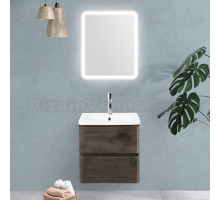 Мебель для ванной BelBagno Albano-Cer 50 подвесная, robere nature grigio