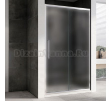 Душевая дверь в нишу Abber Schwarzer Diamant AG30100MH 100 см, профиль хром, стекло матовое