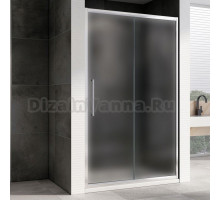 Душевая дверь в нишу Abber Schwarzer Diamant AG30130MH 130 см, профиль хром, стекло матовое