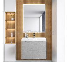 Мебель для ванной BelBagno Vittoria 70 подвесная, toros bianco, белая глянцевая раковина