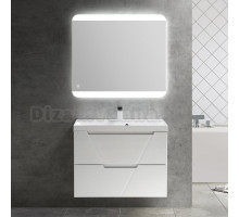 Мебель для ванной BelBagno Vittoria 80 подвесная, bianco opaco, белая глянцевая раковина