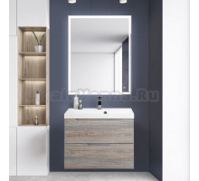 Мебель для ванной BelBagno Vittoria 80 подвесная, pino, белая глянцевая раковина