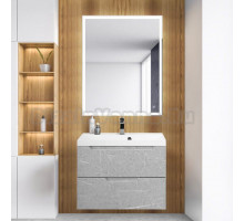 Мебель для ванной BelBagno Vittoria 80 подвесная, toros bianco, белая глянцевая раковина