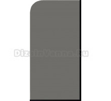 Шторка на ванну Maybahglass MGV-146-6у 64x140, профиль черный, стекло графит