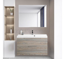 Мебель для ванной BelBagno Vittoria 90 подвесная, pino, белая глянцевая раковина