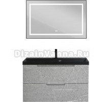 Мебель для ванной BelBagno Vittoria 90 подвесная, toros bianco, белая глянцевая раковина