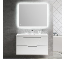 Мебель для ванной BelBagno Vittoria 100 подвесная, bianco lucido, белая глянцевая раковина