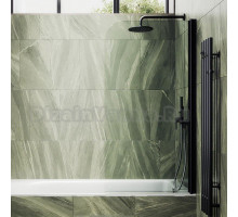 Шторка на ванну Maybahglass MGV-598-6, 60x140, профиль черный, стекло прозрачное