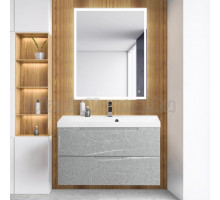 Мебель для ванной BelBagno Vittoria 100 подвесная, toros bianco, белая глянцевая раковина